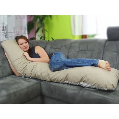 Tulící polštář BÉŽOVÝ PUNTÍK XXL, 100% bavlna obrázek 1338