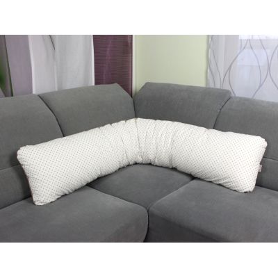 Tulící polštář BÉŽOVÝ PUNTÍK XXL, 100% bavlna obrázek 2164