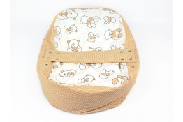 Náhradní potah na pelíšek pro miminko MÉĎA HNĚDÝ 100% bavlna