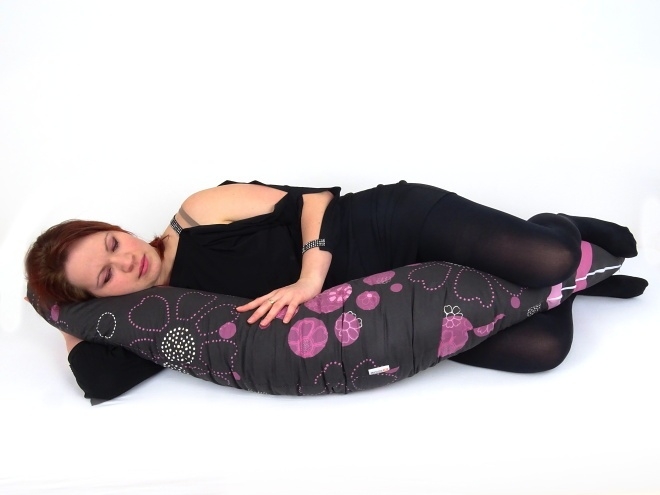 Relaxační, těhotenský a kojicí polštář Soft Black