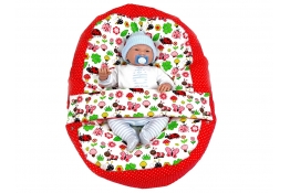 Pelíšek pro miminko, relaxační vak BERUŠKA červená