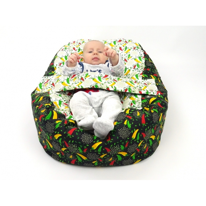 Pelíšek pro miminka, kojenecký relaxační polštář PAPRIČKY 1