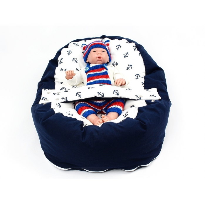Pelíšek pro miminka, kojenecký relaxační polštář KOTVY