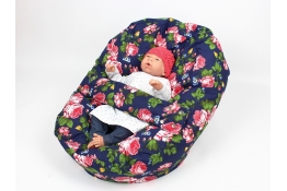 Pelíšek pro miminka, kojenecký relaxační polštář RŮŽE