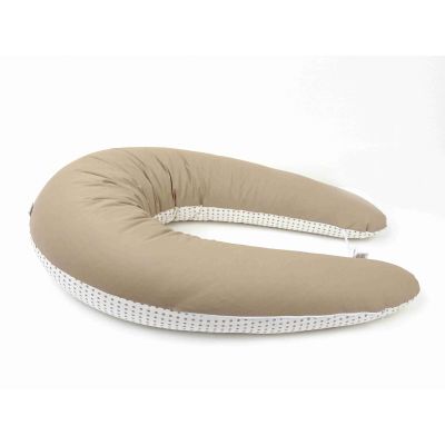 Kojicí polštář Standard PUNTÍK DVOUBAREVNÝ BÉŽOVÝ 100% bavlna obrázek 1063